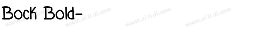 Bock Bold字体转换
